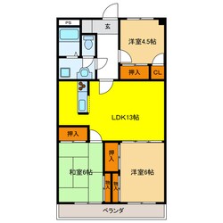 グランツ杉山Ⅰの物件間取画像